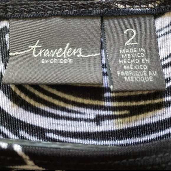 Travelers by Chico's Women's Seashell‎ Print Maxi Dress Size L - Picture 6 of 7